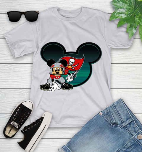 NFL Tampa Bay Buccaneers Mickey Mouse Disney Football T Shirt Youth T-Shirt 4