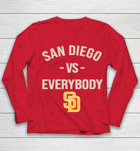 San Diego Padres Vs Everybody Youth Long Sleeve 8