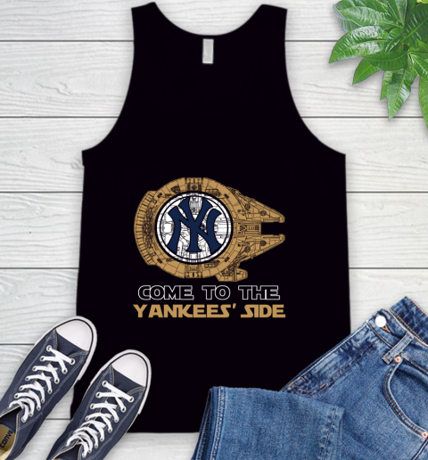 MLB Come To The New York Yankees Sox Side Star Wars Baseball Sports Tank Top