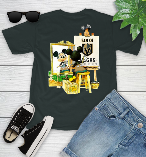 NHL Hockey Vegas Golden Knights Mickey Drawing Shirt 98