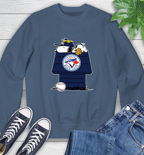 MLB Toronto Blue Jays Snoopy Woodstock The Peanuts Movie Baseball T Shirt Sweatshirt 7