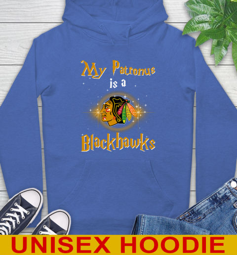 NHL Hockey Harry Potter My Patronus Is A Chicago Blackhawks Hoodie 9