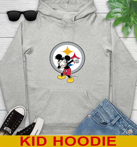 Pittsburgh Steelers NFL Football Dabbing Mickey Disney Sports Youth Hoodie