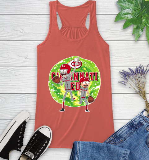 MLB Cincinnati Reds Rick And Morty Baseball Sports Racerback Tank 4