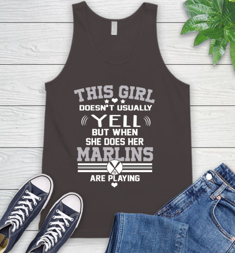 Miami Marlins MLB Baseball I Yell When My Team Is Playing Tank Top 6