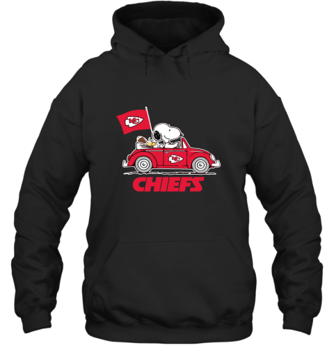 Snoopy And Woodstock Ride The Kansas City Chiefs Car NFL Hoodie