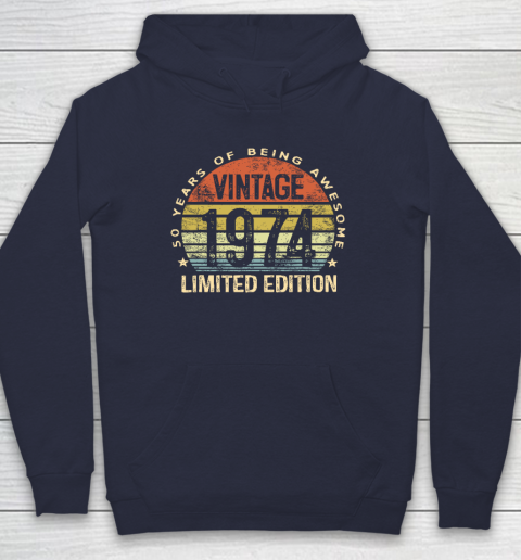 50 Year Old Gifts Vintage 1974 Limited Edition 50th Birthday Hoodie 2