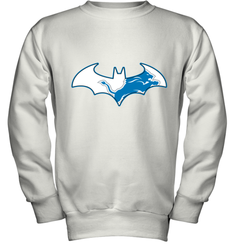 We Are The Detroit Lions Batman NFL Mashup Youth Sweatshirt