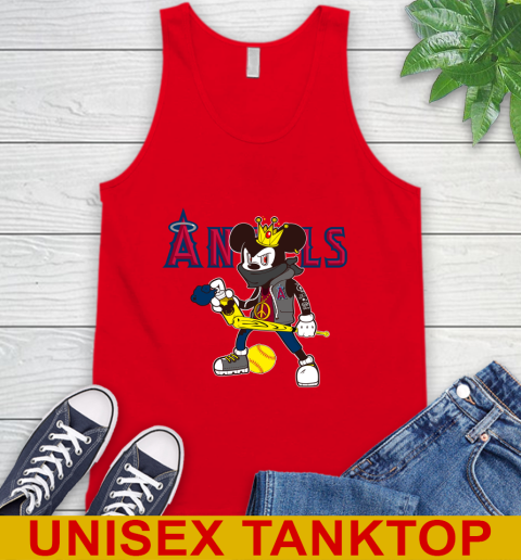 Los Angeles Angels MLB Baseball Mickey Peace Sign Sports Tank Top 6