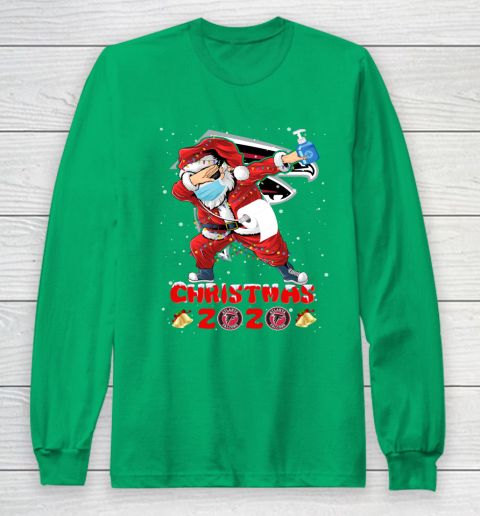 Atlanta Falcons Funny Santa Claus Dabbing Christmas 2020 NFL Long Sleeve T-Shirt 4