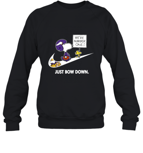 NFL Minnesota Vikings Are Number One – NIKE Just Bow Down Snoopy