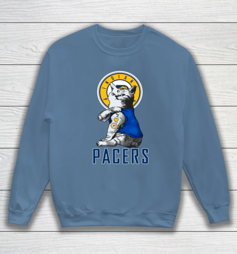 NBA Basketball My Cat Loves Indiana Pacers Sweatshirt 6