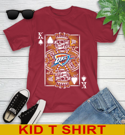 Oklahoma City Thunder NBA Basketball The King Of Spades Death Cards Shirt Youth T-Shirt 12