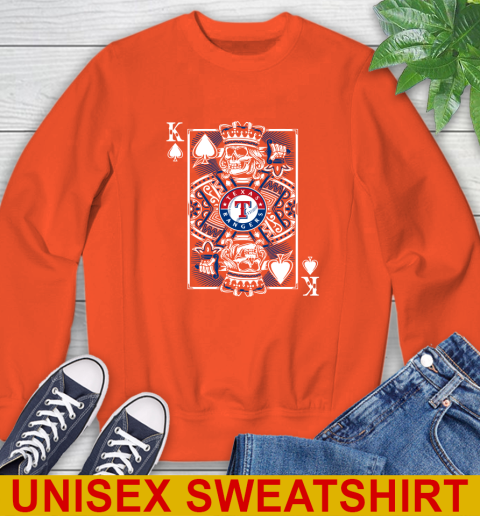 Texas Rangers MLB Baseball The King Of Spades Death Cards Shirt Sweatshirt 3