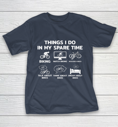 Things I Do In My Spare Time Mountain Bike Biking Funny Gift T-Shirt 3
