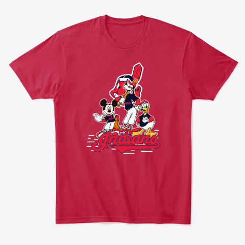 Cleveland Indians Mickey Mouse Donald Duck Goofy - Rookbrand