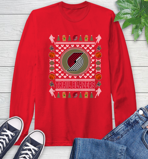 Portland Trail Blazers Merry Christmas NBA Basketball Loyal Fan Ugly Shirt 214