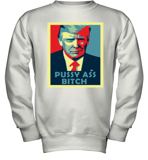 President Trump Pussy Ass Bitch Youth Sweatshirt