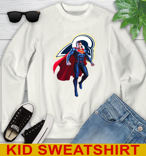 NFL Superman DC Sports Football Los Angeles Rams Youth Sweatshirt