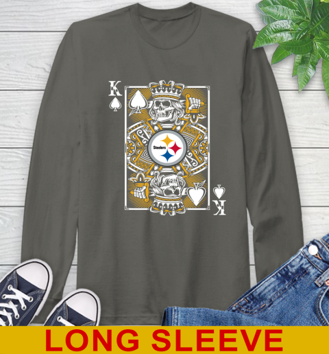 Pittsburgh Steelers NFL Football The King Of Spades Death Cards Shirt Long Sleeve T-Shirt 10