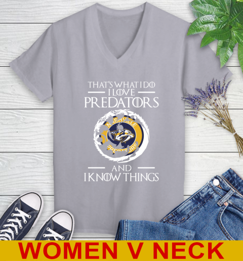Nashville Predators NHL Hockey That's What I Do I Love My Team And I Know Things Game Of Thrones 76