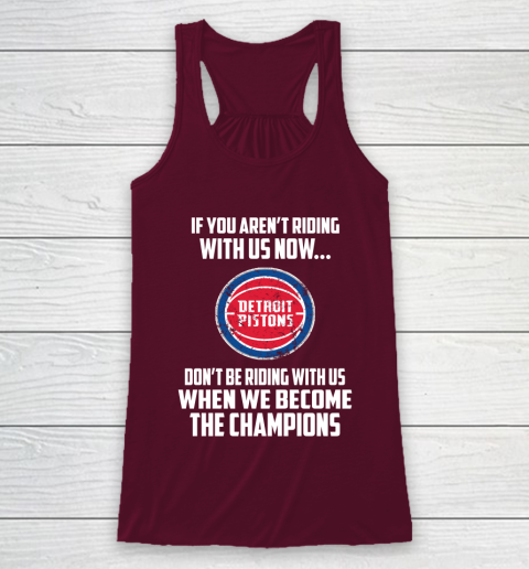 NBA Detroit Pistons Basketball We Become The Champions Racerback Tank 2
