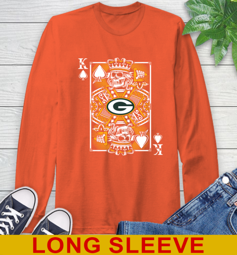 Green Bay Packers NFL Football The King Of Spades Death Cards Shirt Long Sleeve T-Shirt 4