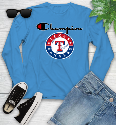MLB Baseball Texas Rangers Champion Shirt Youth Long Sleeve 5