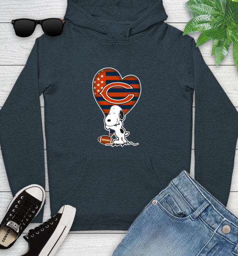 Chicago Bears NFL Football The Peanuts Movie Adorable Snoopy Youth Hoodie 8