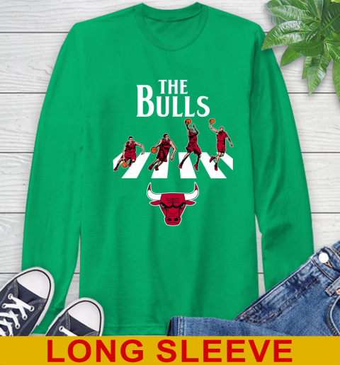 NBA Basketball Chicago Bulls The Beatles Rock Band Shirt Long Sleeve T-Shirt 8