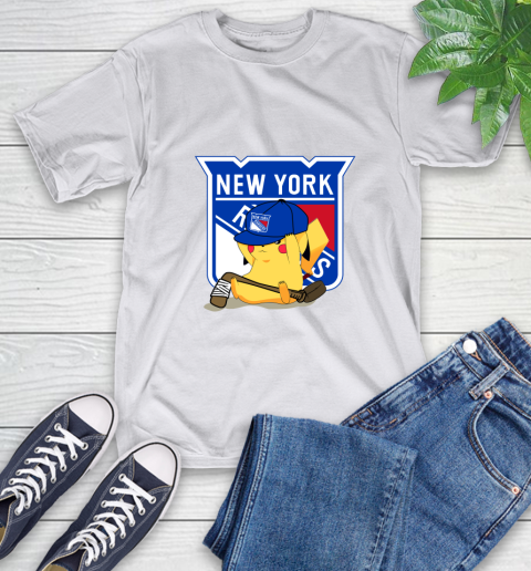 NHL Pikachu Hockey Sports New York Rangers T-Shirt 12