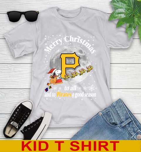 Pittsburgh Pirates Merry Christmas To All And To Pirates A Good Season MLB Baseball Sports Youth T-Shirt 4