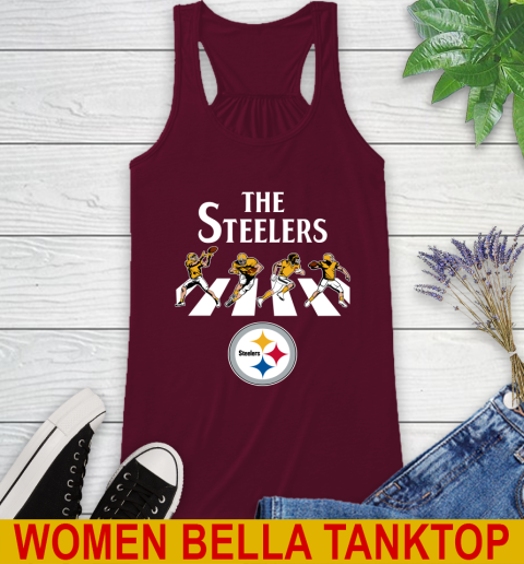 NFL Football Pittsburgh Steelers The Beatles Rock Band Shirt Racerback Tank 2