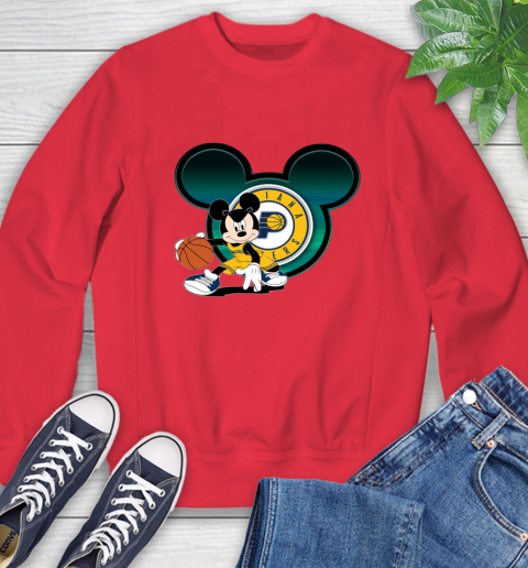 NBA Indiana Pacers Mickey Mouse Disney Basketball Sweatshirt 10