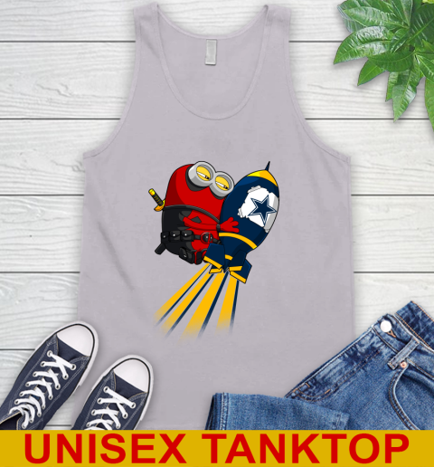 NFL Football Dallas Cowboys Deadpool Minion Marvel Shirt Tank Top 3