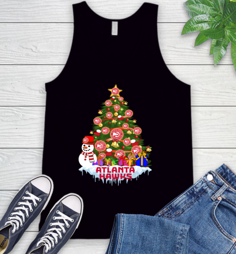 Atlanta Hawks Merry Christmas NBA Basketball Sports Tank Top 2