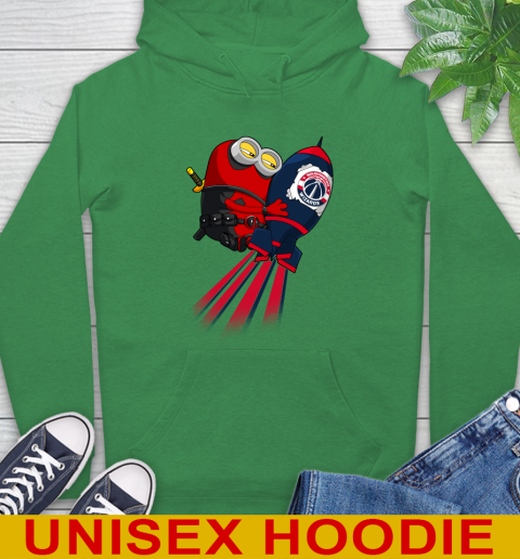 NBA Basketball Washington Wizards Deadpool Minion Marvel Shirt Hoodie 8