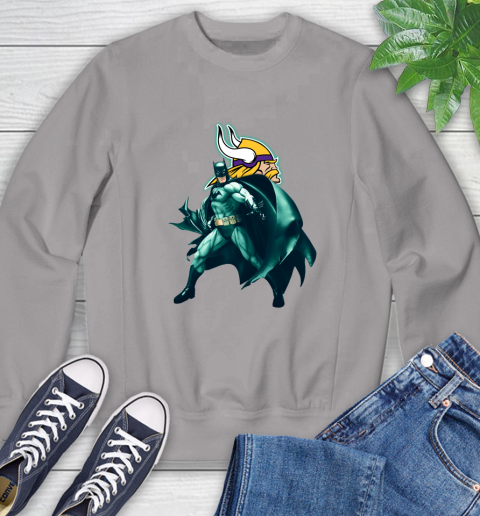 NFL Batman Football Sports Minnesota Vikings Sweatshirt 5