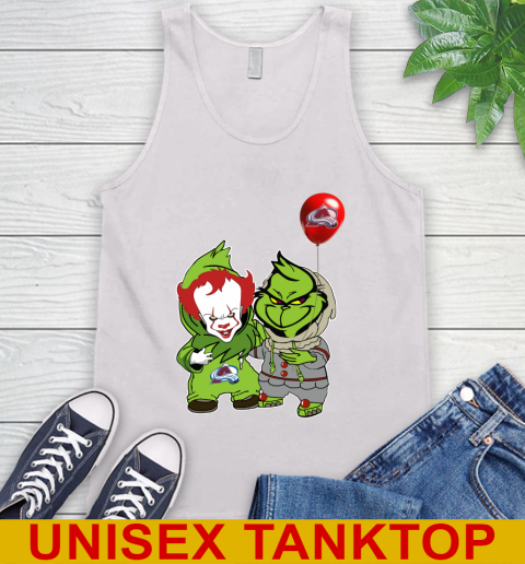 Colorado Avalanche Baby Pennywise Grinch Christmas NHL Hockey Tank Top