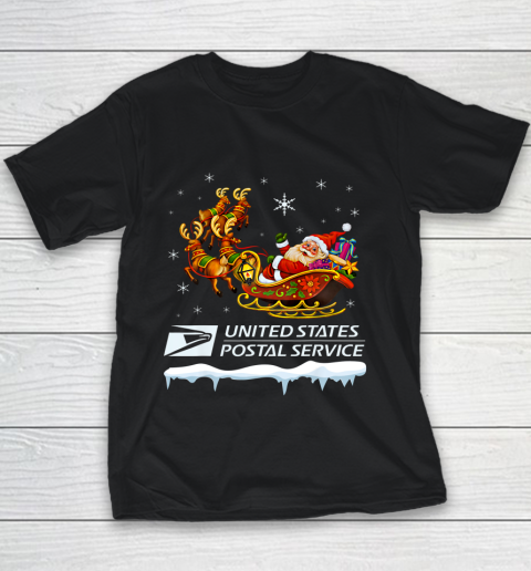 United States Postal Service Santa Christmas Funny Xmas Gift Youth T-Shirt