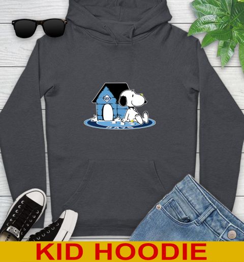 MLB Baseball Tampa Bay Rays Snoopy The Peanuts Movie Shirt Youth Hoodie 9
