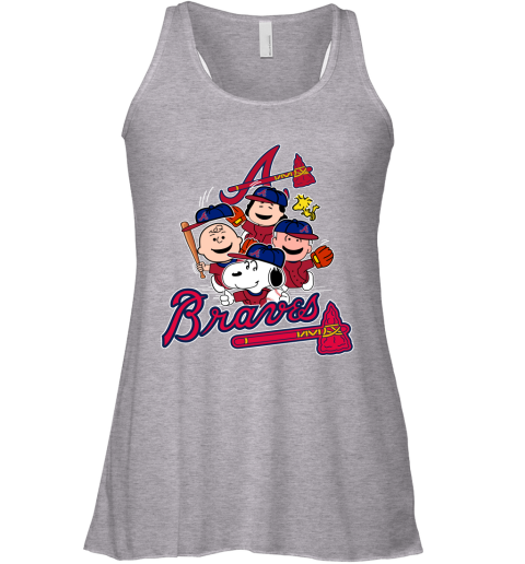 Youth Atlanta Braves Heather Gray Sleeveless T-Shirt