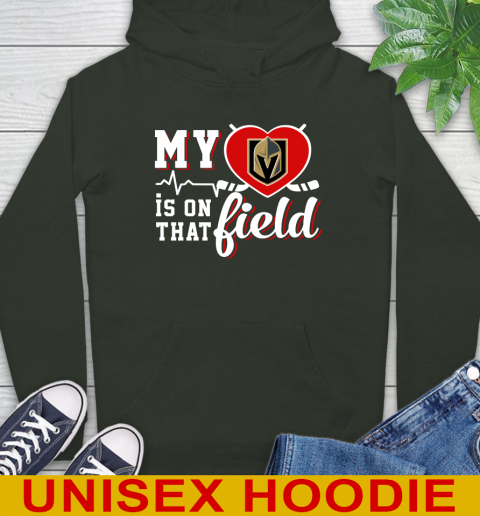 NHL My Heart Is On That Field Hockey Sports Vegas Golden Knights Hoodie 12