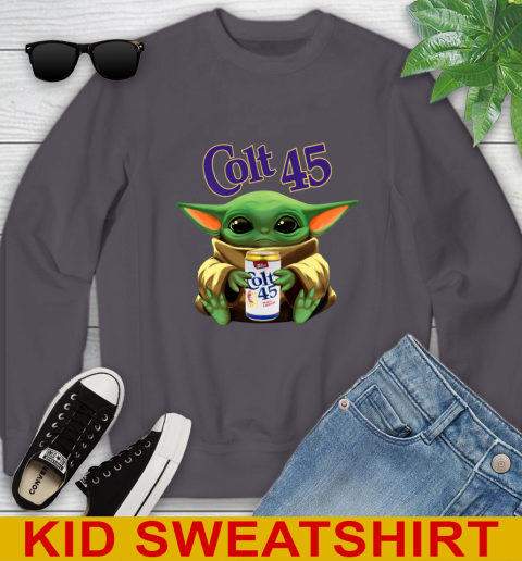 Star Wars Baby Yoda Hugs Colt 45 Beer Shirt 118