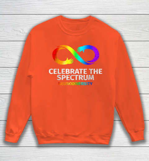 Neurodiversity Celebrate Spectrum Infinity Autism Awareness Sweatshirt 3