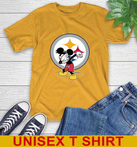 Pittsburgh Steelers NFL Football Dabbing Mickey Disney Sports T-Shirt 3