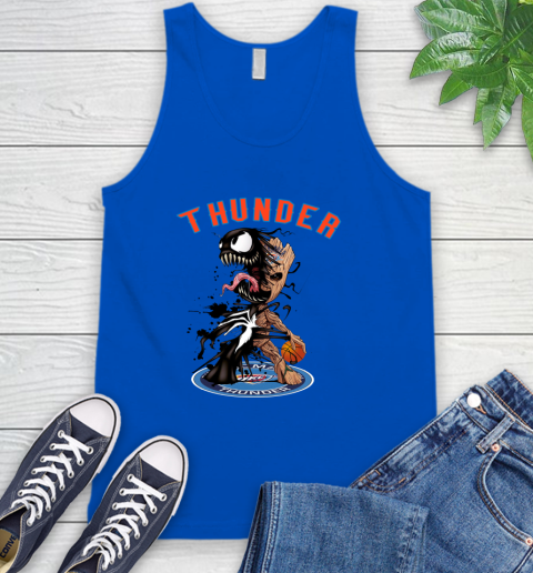 NBA Oklahoma City Thunder Basketball Venom Groot Guardians Of The Galaxy Tank Top 5