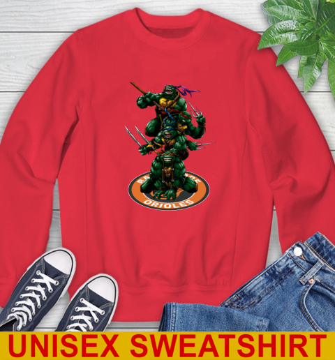 MLB Baseball Baltimore Orioles Teenage Mutant Ninja Turtles Shirt Sweatshirt 10