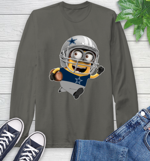NFL Dallas Cowboys Minions Disney Football Sports Long Sleeve T-Shirt 8