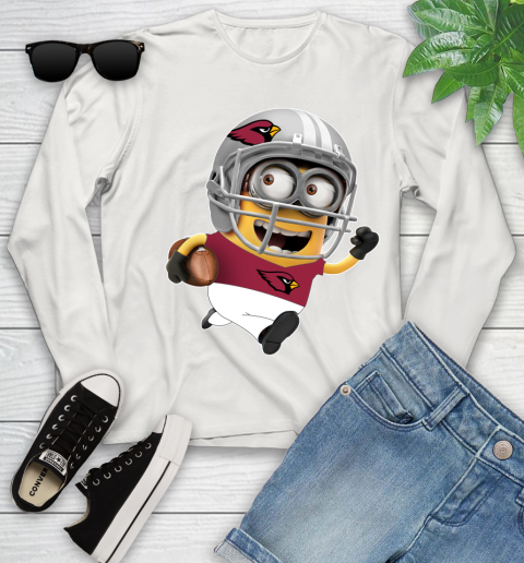 NFL Arizona Cardinals Minions Disney Football Sports Youth Long Sleeve 12